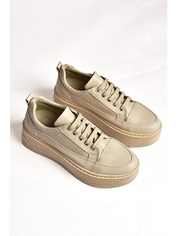 P2741175 Bej Kadın Sneakers - Görsel 9
