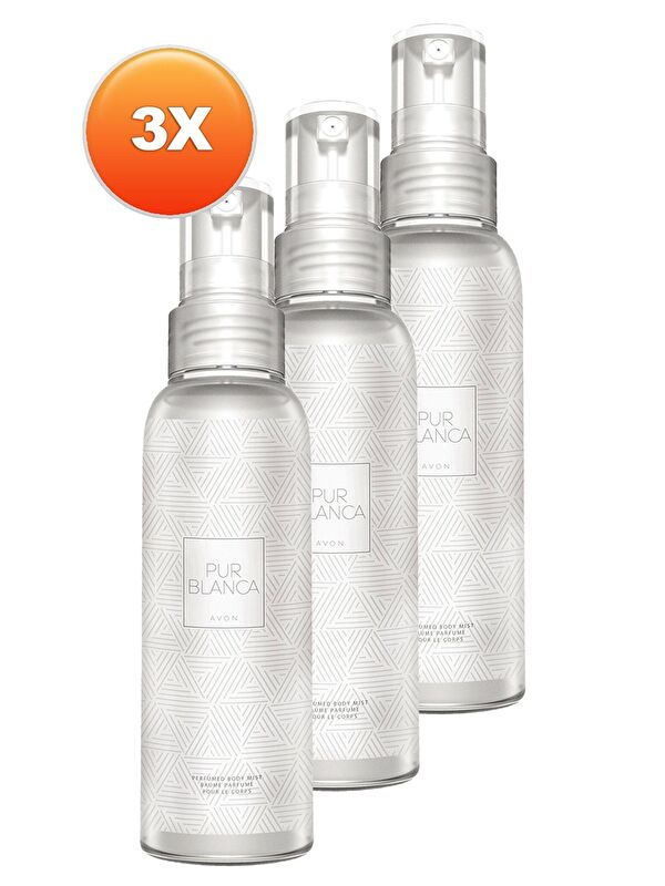 AVON Pur Blanca Kadın Vücut Spreyi 100 Ml. Üçlü Set