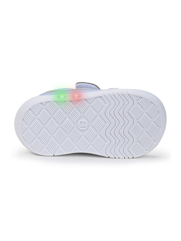 Kugan Cırtlı Işıklı Erkek Bebek Yürüyüş Spor Ayakkabı - Görsel 6