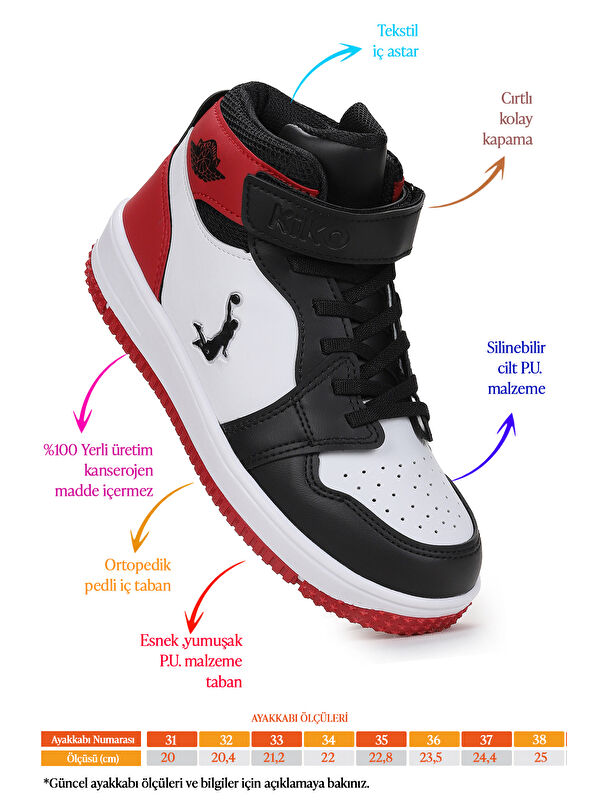 Hayka Cırtlı Basketbol Kız Çocuk Spor Ayakkabı - Görsel 3