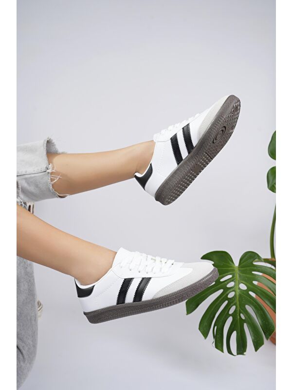 GORDON Unisex Ortopedik Günlük Bağcıklı Yürüyüş Koşu Sneaker Spor Ayakkabı - Görsel 9