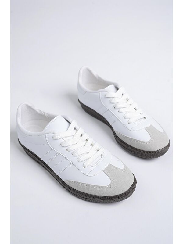 GORDON Unisex Ortopedik Günlük Bağcıklı Yürüyüş Koşu Sneaker Spor Ayakkabı - Görsel 4