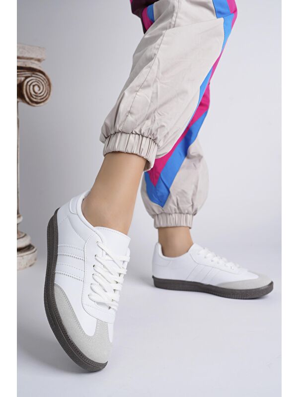 GORDON Unisex Ortopedik Günlük Bağcıklı Yürüyüş Koşu Sneaker Spor Ayakkabı - Görsel 7