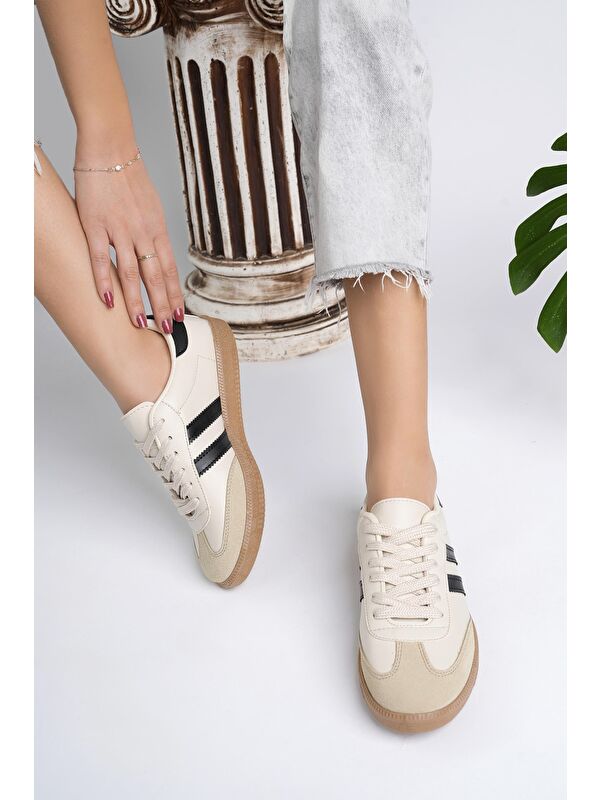 GORDON Unisex Ortopedik Günlük Bağcıklı Yürüyüş Koşu Sneaker Spor Ayakkabı - Görsel 9