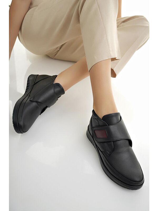 MEDİCALLY Ortopedik Taban Topuk Dikeni Hakiki Deri Kadın Bot - Görsel 6