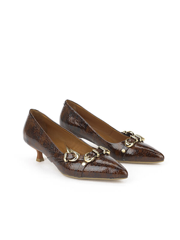 Kadın Hakiki Deri Ayakkabı 1531050Z26104802K Acı Kahve - Görsel 3