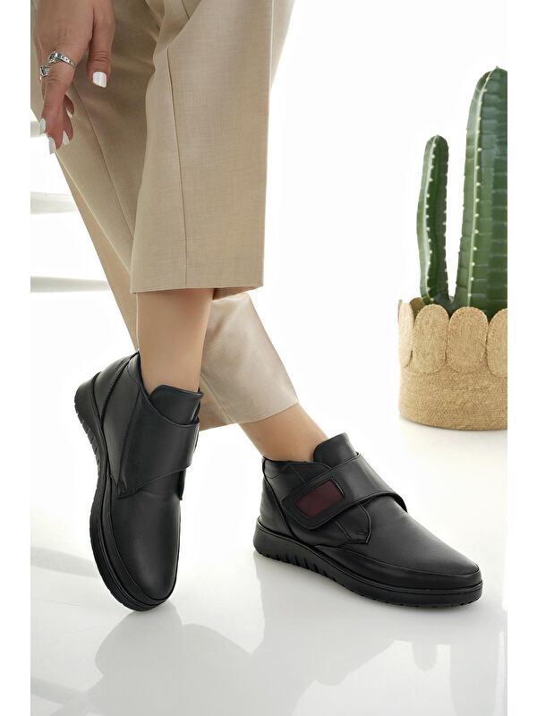 MEDİCALLY Ortopedik Taban Topuk Dikeni Hakiki Deri Kadın Bot - Görsel 7