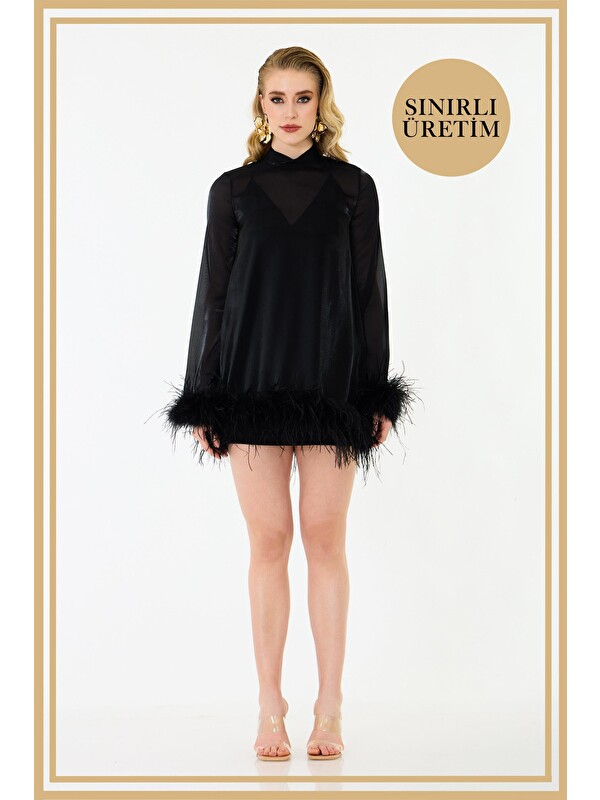 CARMEN Limited Edition | Blair Siyah Mini Elbise