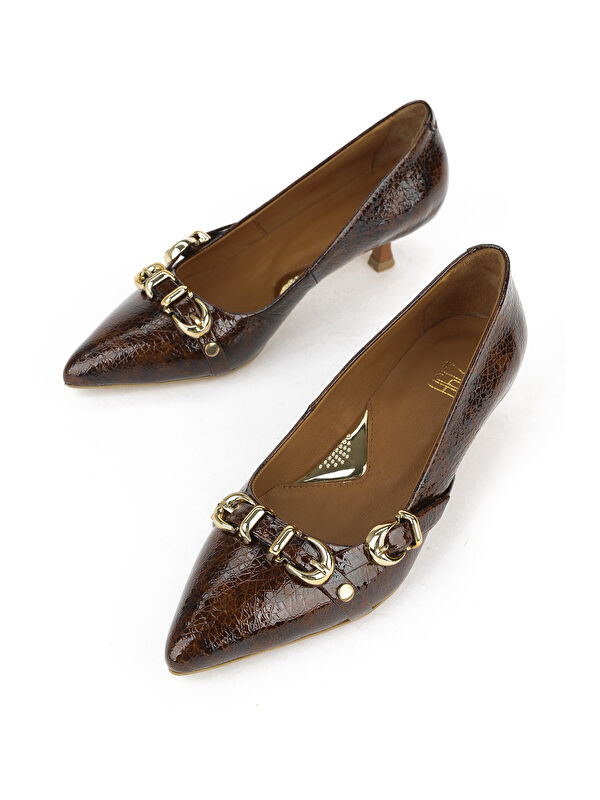 Kadın Hakiki Deri Ayakkabı 1531050Z26104802K Acı Kahve - Görsel 6