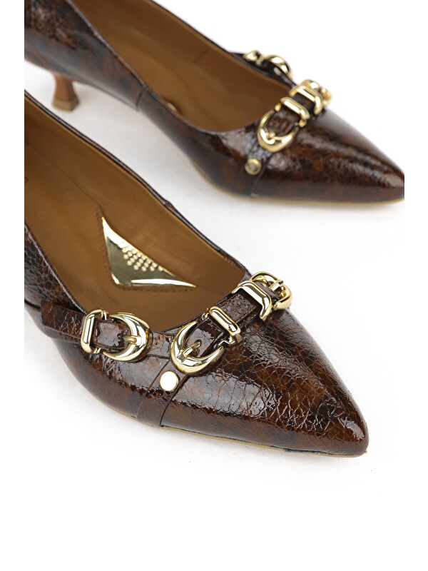 Kadın Hakiki Deri Ayakkabı 1531050Z26104802K Acı Kahve - Görsel 7