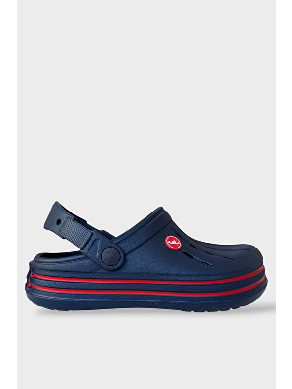 LİGER Comfort Medikal Hemşire Sabo Unisex Terlik Lacİvert - Kirmizi