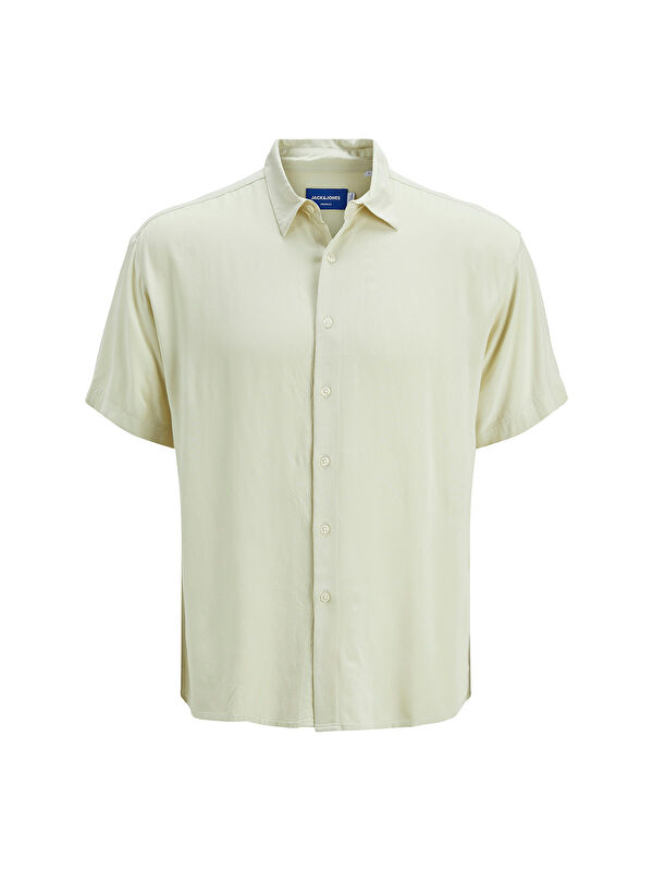 Jack & Jones Joshua Viscose Erkek Sarı Klasik Yaka Gömlek