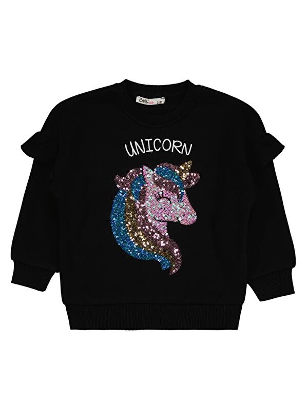 Civil Girls Nakışlı 2-5 Yaş Sweatshirt
