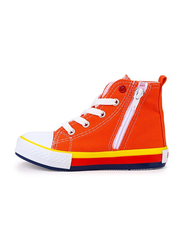 Tinna Bağcıklı Erkek Çocuk Boğazlı Keten Spor Ayakkabı - Görsel 5