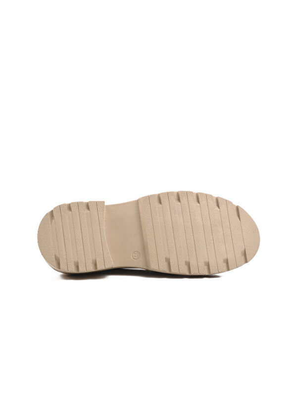 Bej Cilt Kadın Loafer Ayakkabı 572381 - Görsel 6