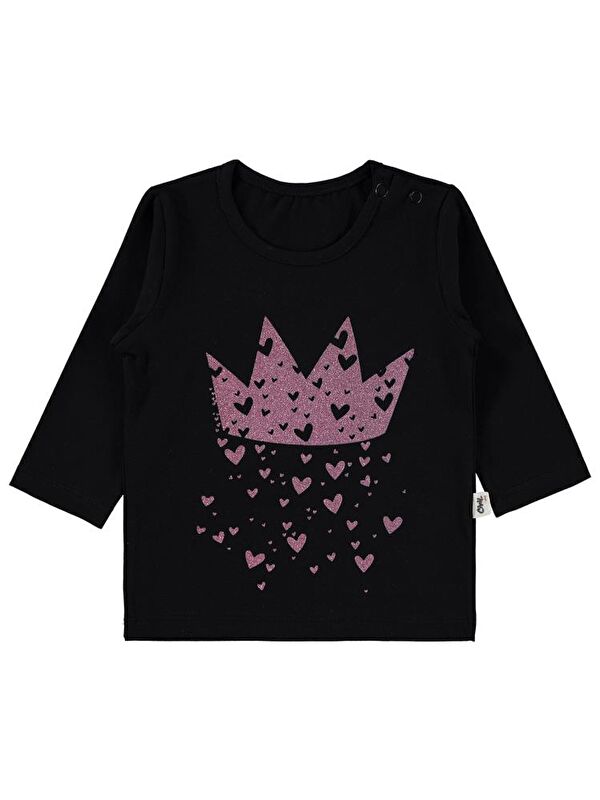 Civil Baby Taç Kalp Baskılı 6-18 Ay Sweatshirt