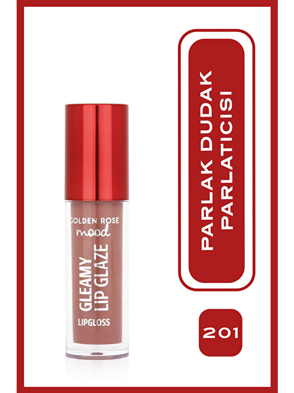 GOLDEN ROSE Mood Gleamy Lip Glaze Dudak Parlatıcısı No:201 Nude Kiss
