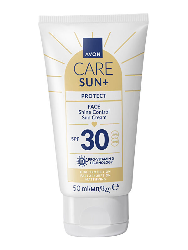 AVON SUN+ PROTECT Yüz İçin Parlaklık Kontrolü Güneş Kremi SPF 30 50ml