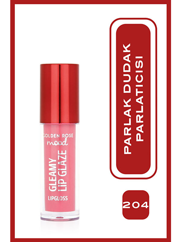 GOLDEN ROSE Mood Gleamy Lip Glaze Dudak Parlatıcısı No:204 Baby Pink