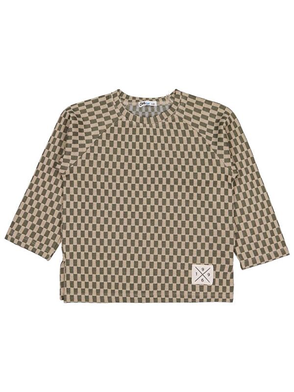 Civil Boys Dama Desenli 2-5 Yaş Sweatshirt