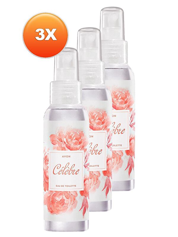 AVON Celebre Kadın Vücut Spreyi 100 Ml. Üçlü Set