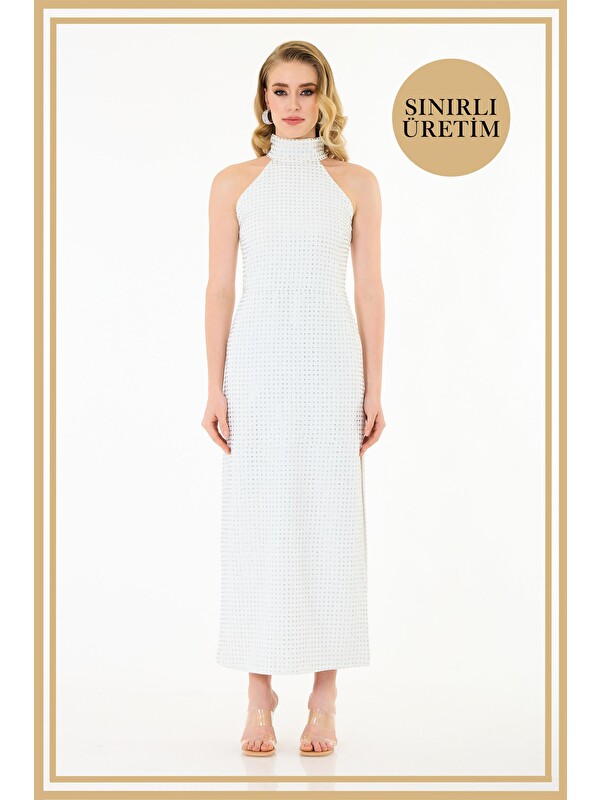CARMEN Limited Edition | Lily Beyaz Uzun Elbise