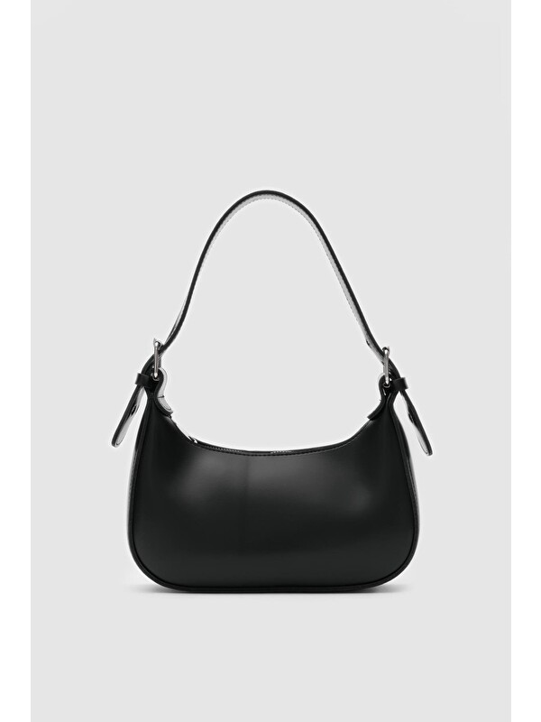 Shulebags Muse Oval Baget Kadın Çanta Siyah