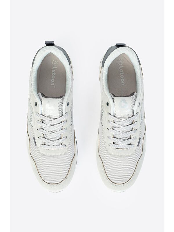 Yuvarlak Burunlu Bağcıklı Erkek Spor Ayakkabı - Görsel 3