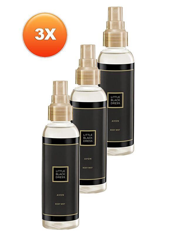 AVON Little Black Dress Vücut Spreyi 100 Ml. Üçlü Set