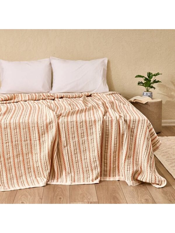 Evidea Soft Avena Çift Kişilik Yatak Örtüsü - Renkli - 220x230 cm