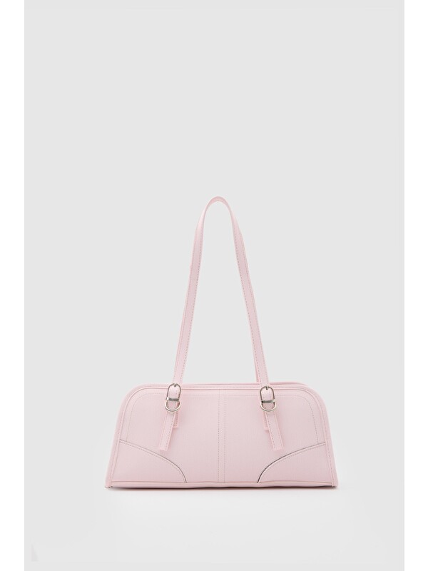 Shulebags Vanity Baget Çanta Pudra Pembe