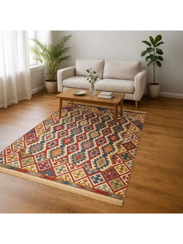 Evidea Soft Talu Halı - Renkli - 120x180 cm