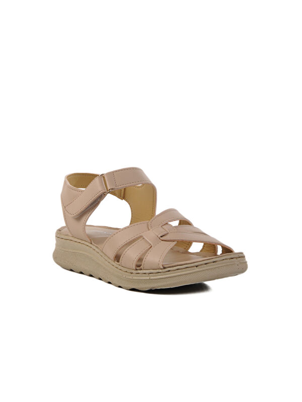 Bej Kadın Sandalet 673582 Z - Görsel 4