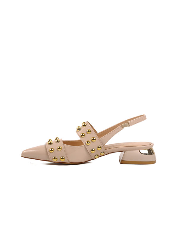 Bej Rugan Kadın Abiye Ayakkabı 575023 Z - Görsel 3