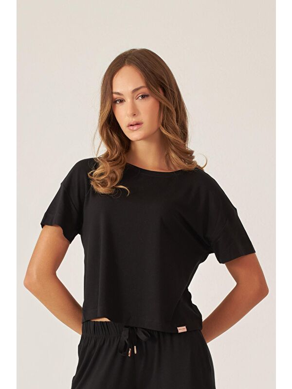 Katia And Bony Kadın Siyah Renkli Luxury Kısa Kollu Tshirt