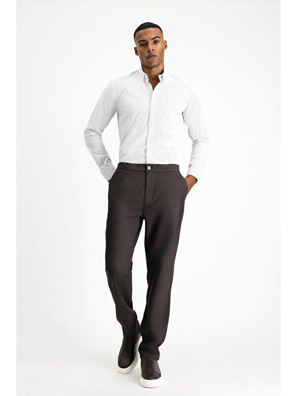 Kiğılı Regular Fit Elastanlı Kanvas / Chino Pantolon