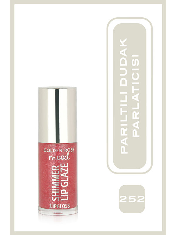 GOLDEN ROSE Mood Shimmer Lip Glaze Işıltılı Dudak Parlatıcısı No:252 Peach Fizz
