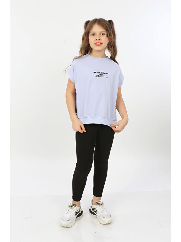 Toontoykids Kız Çocuk Never Means Now Baskılı Tişört