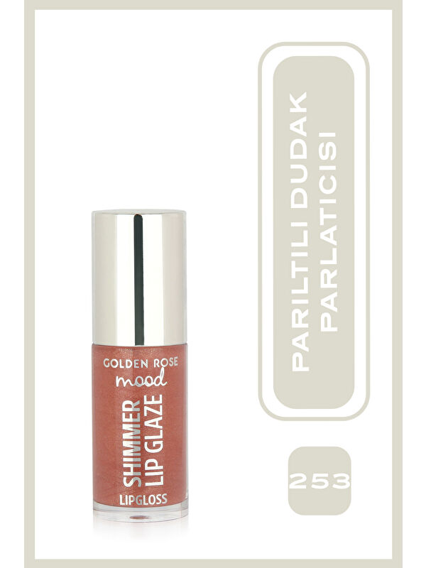 GOLDEN ROSE Mood Shimmer Lip Glaze Işıltılı Dudak Parlatıcısı No:253 Sunset Glaze