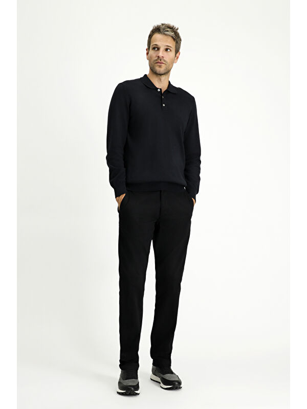 Kiğılı Regular Fit Desenli Elastanlı Kanvas / Chino Pantolon