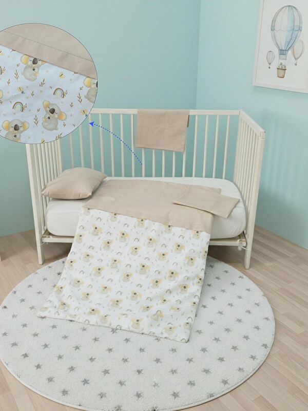 Yuar baby Bebek Nevresim Seti - Kahverengi