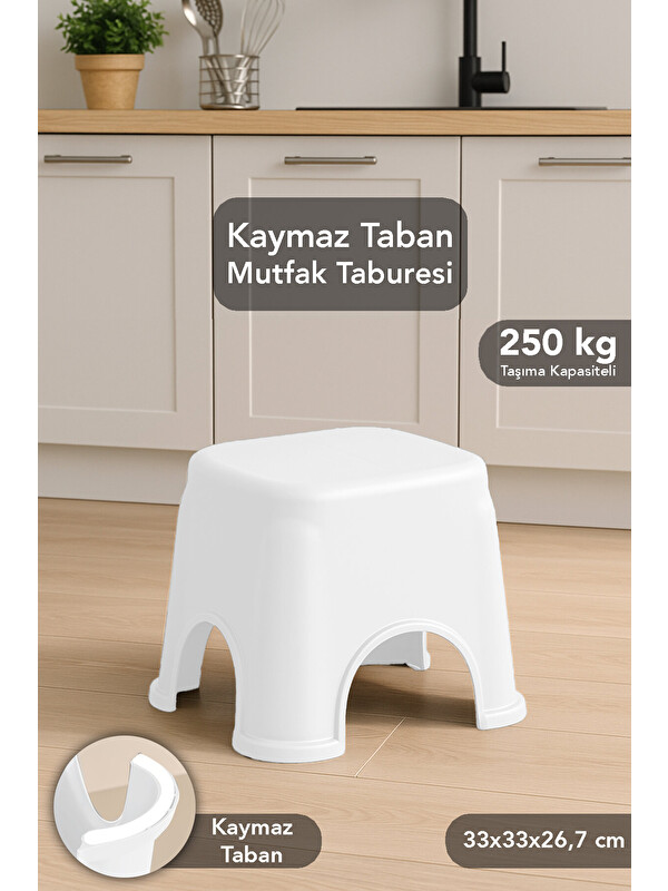 Meleni Home Kaymaz Banyo Taburesi