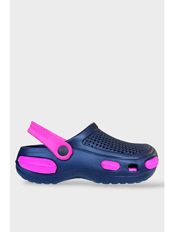 LİGER Unisex Comfort Medikal Hemşire Sabo Terlik Lacİvert - Fuşya