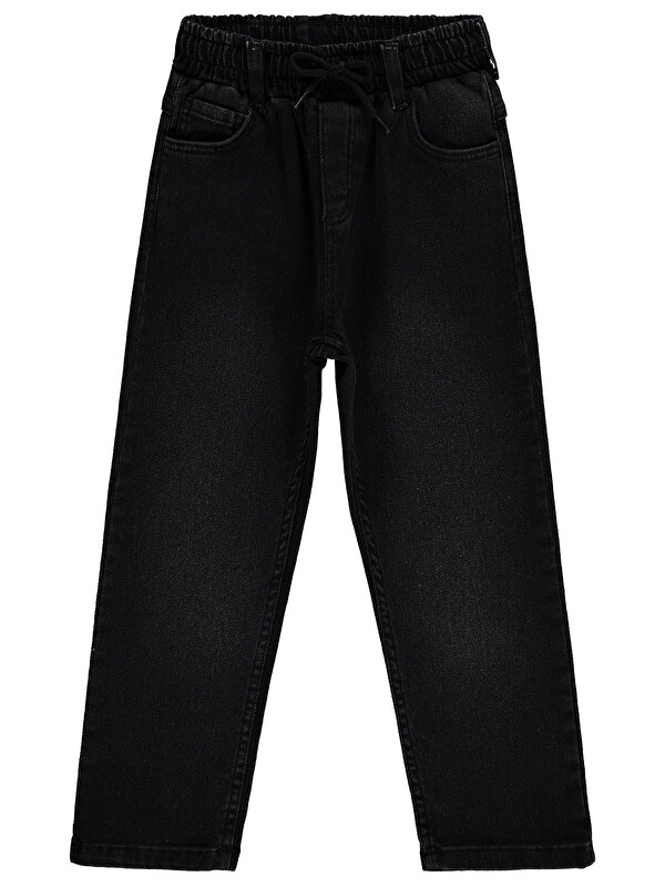 Civil Boys Beli Lastikli Jogger 10-13 Yaş Pantolon Jean - Siyah