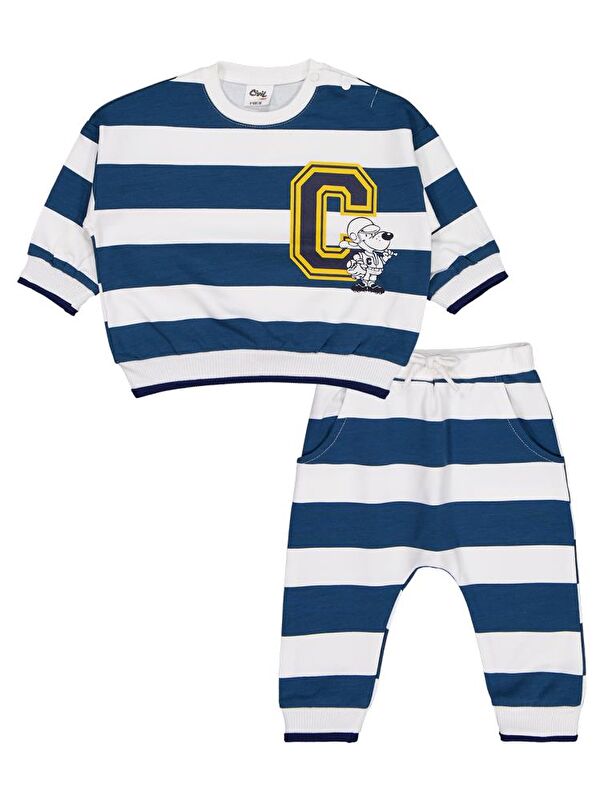 Civil Baby Baskılı 2'li 6-18 Ay Takım - Yeşil 9-12 Ay