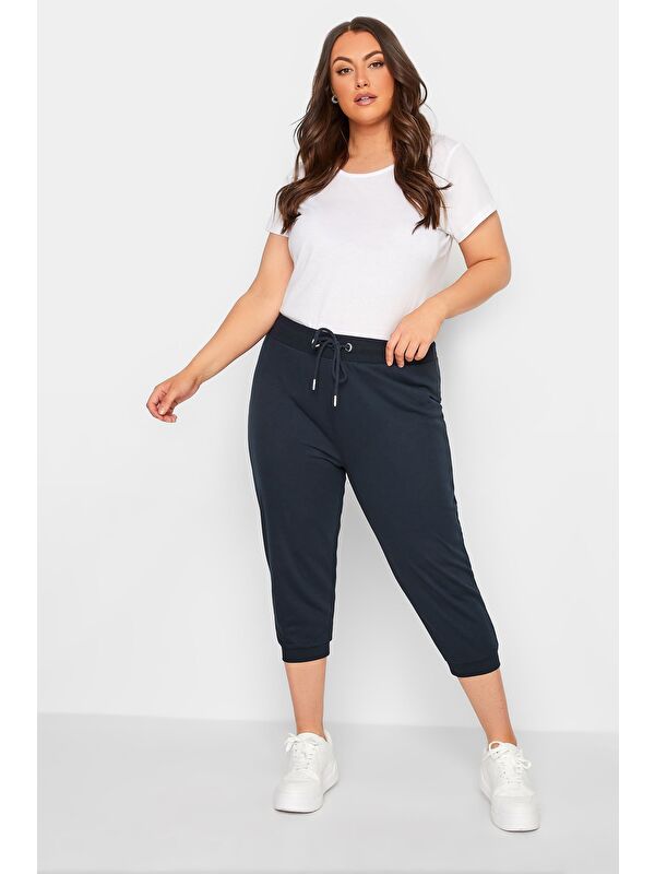Stil Diva Büyük Beden Beli Ve Paçası Lastikli Dar Paça Jogger Pantolon 144834