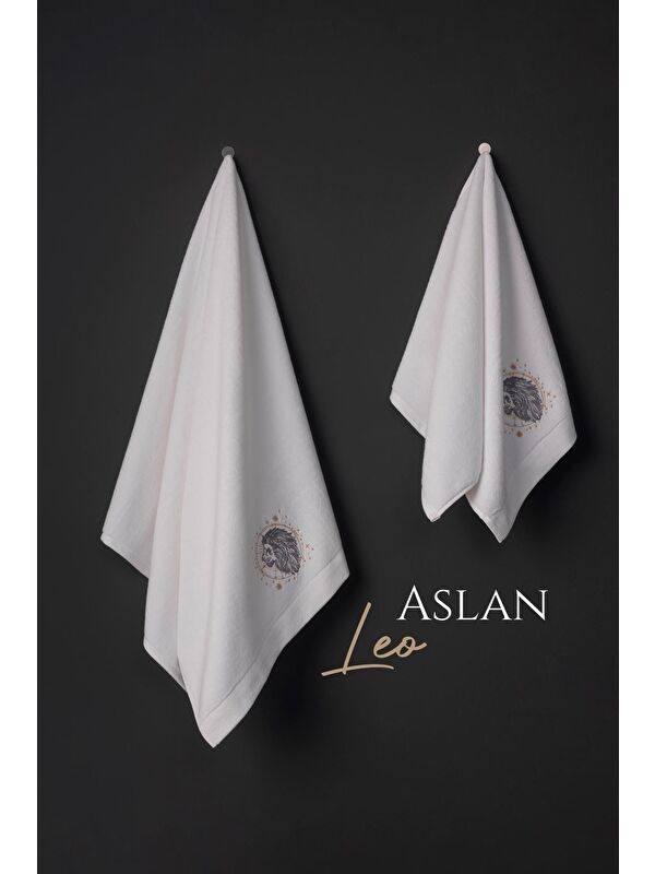 Varol %100 Microcotton Üst Kalite Havlu Seti Burç Nakışlı