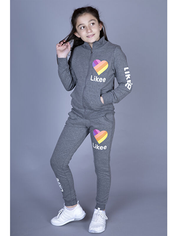 Toontoykids Kız Çocuk Likee Baskılı Takım