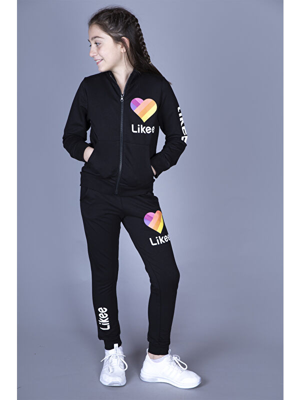 Toontoykids Kız Çocuk Likee Baskılı Takım