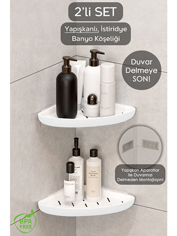 Meleni Home 2 Adet Banyo Rafı